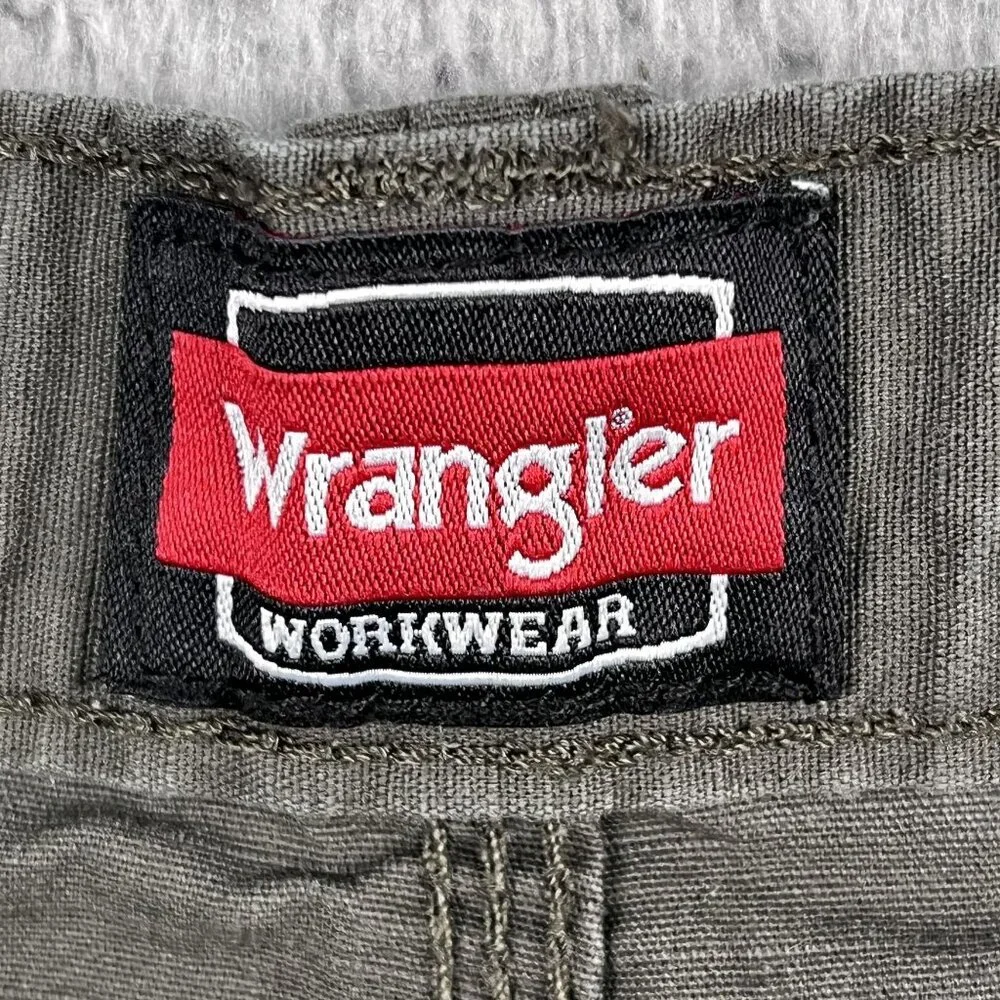 Wrangler Pants Mens 40x28 Relaxed Ripstop‎ Workwear Green High Rise
